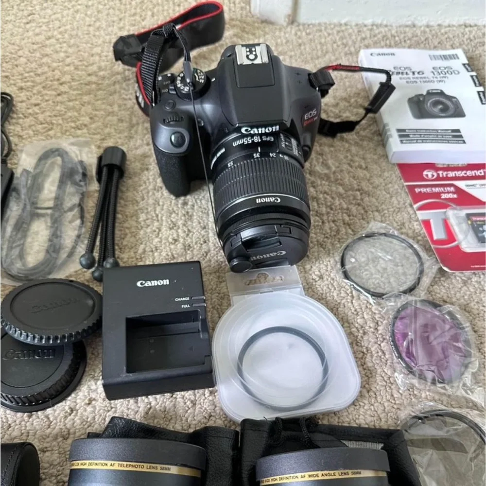 Canon Rebel T6 with all accessories included